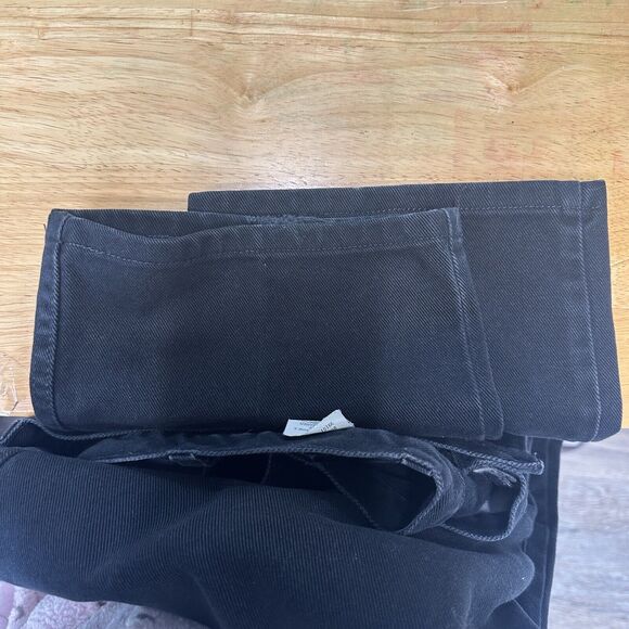 Vtg Harley Davidson Mens 42x30 Faded Spell Out Traditional Fit Jeans Black USA - Picture 15 of 16